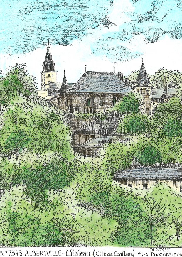N 73043 - ALBERTVILLE - château (conflans)