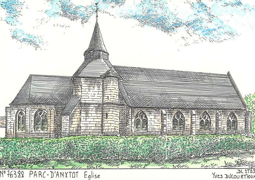 N 76388 - PARC D ANXTOT - église