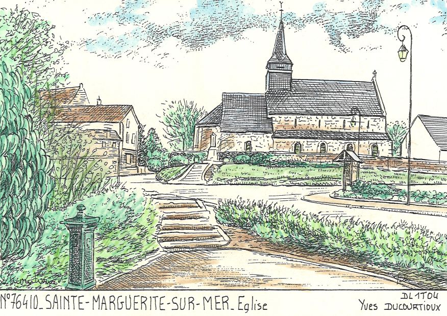 N 76410 - STE MARGUERITE SUR MER - église
