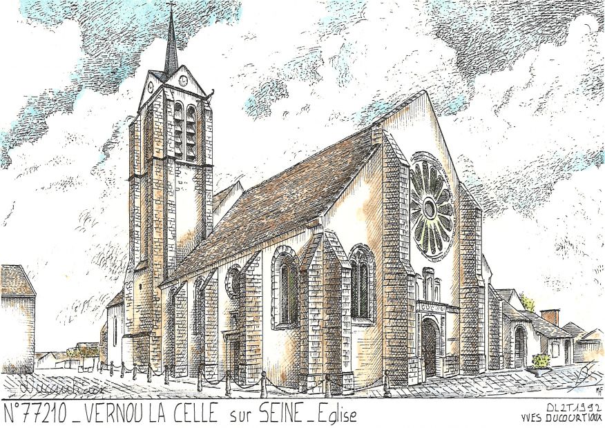 N 77210 - VERNOU LA CELLE SUR SEINE - église