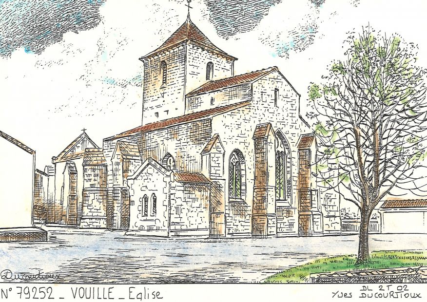N 79252 - VOUILLE - église