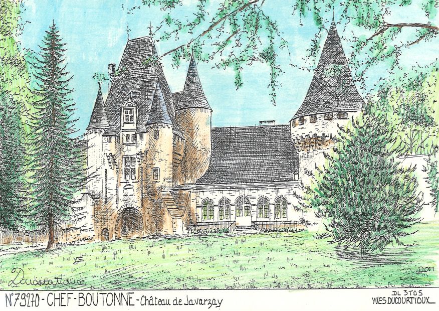 N 79270 - CHEF BOUTONNE - château de javarzay