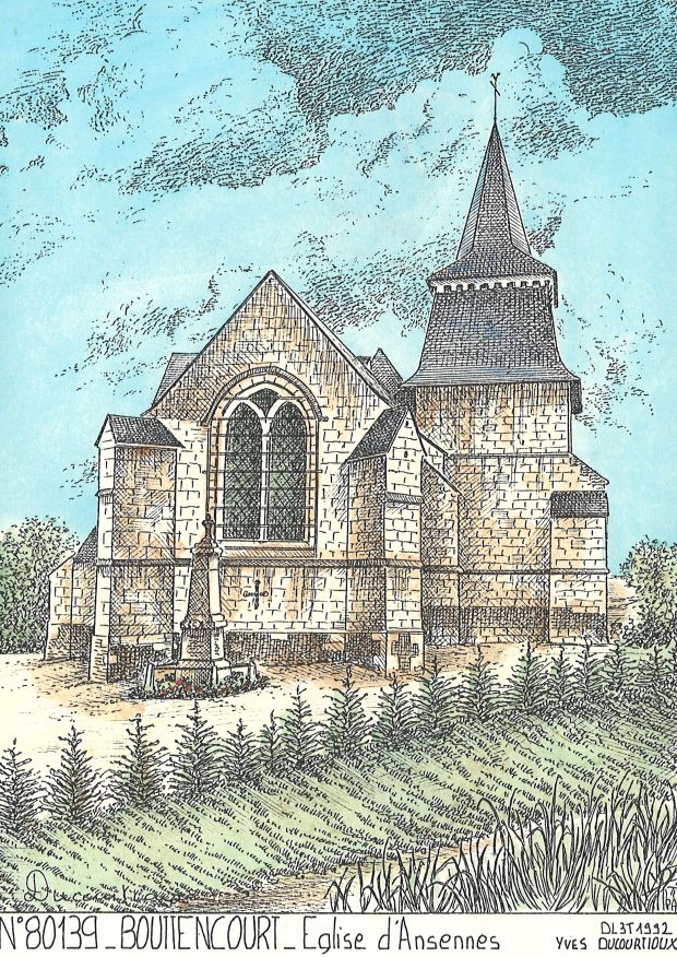 N 80139 - BOUTTENCOURT - église d ansennes