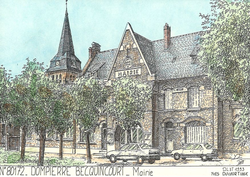 N 80172 - DOMPIERRE BECQUINCOURT - mairie