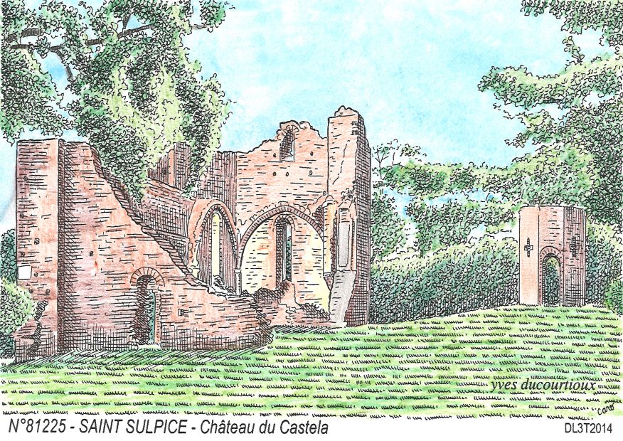 N 81225 - ST SULPICE - château du castela