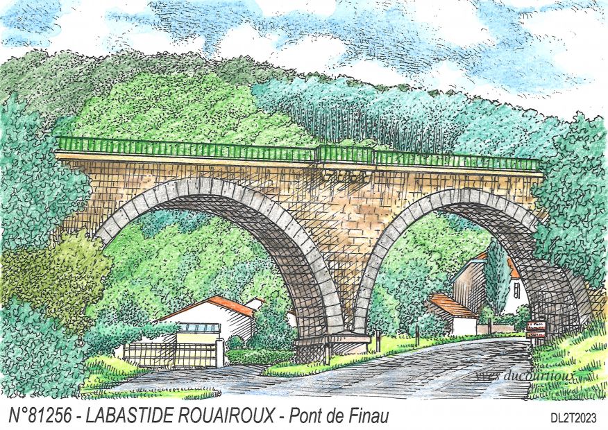 N 81256 - LABASTIDE ROUAIROUX - pont de finau