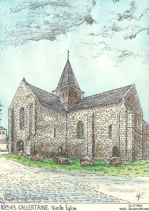 N 85043 - SALLERTAINE - vieille église