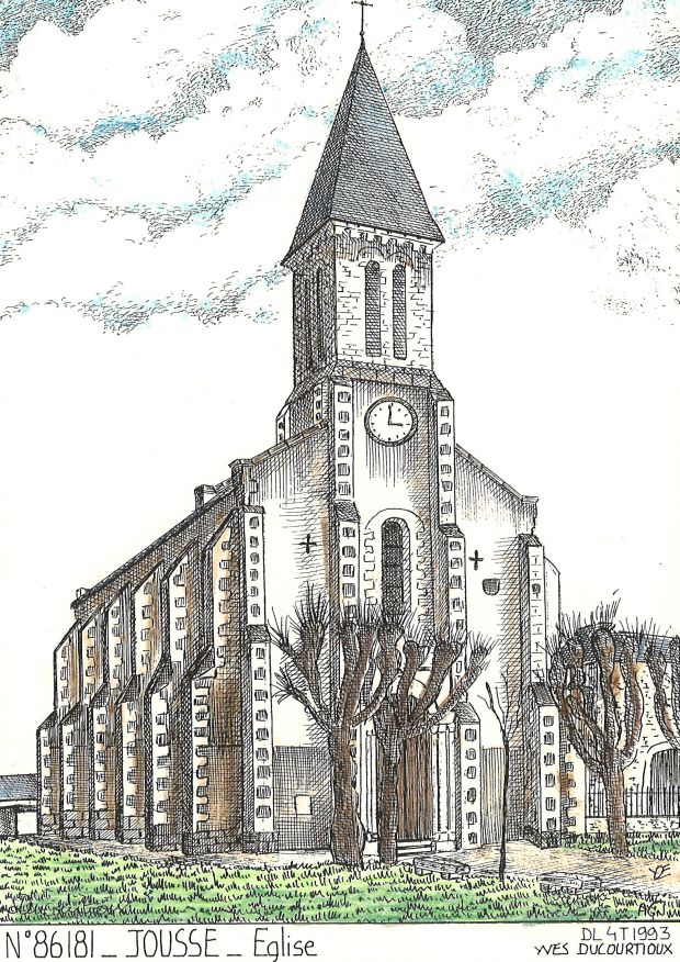 N 86181 - JOUSSE - église