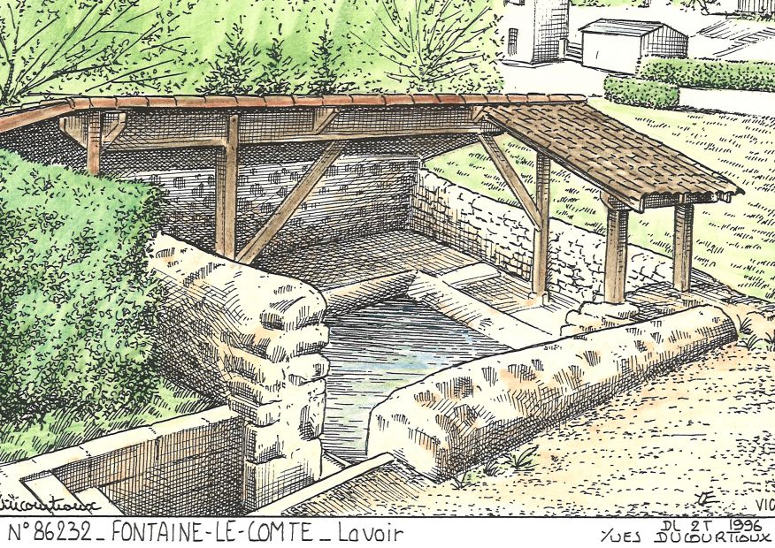 N 86232 - FONTAINE LE COMTE - lavoir