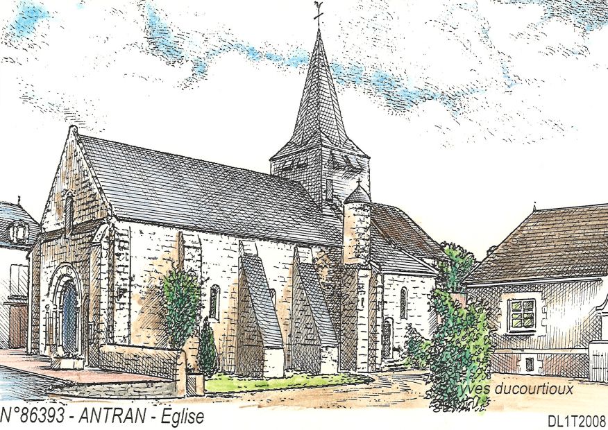 N 86393 - ANTRAN - église