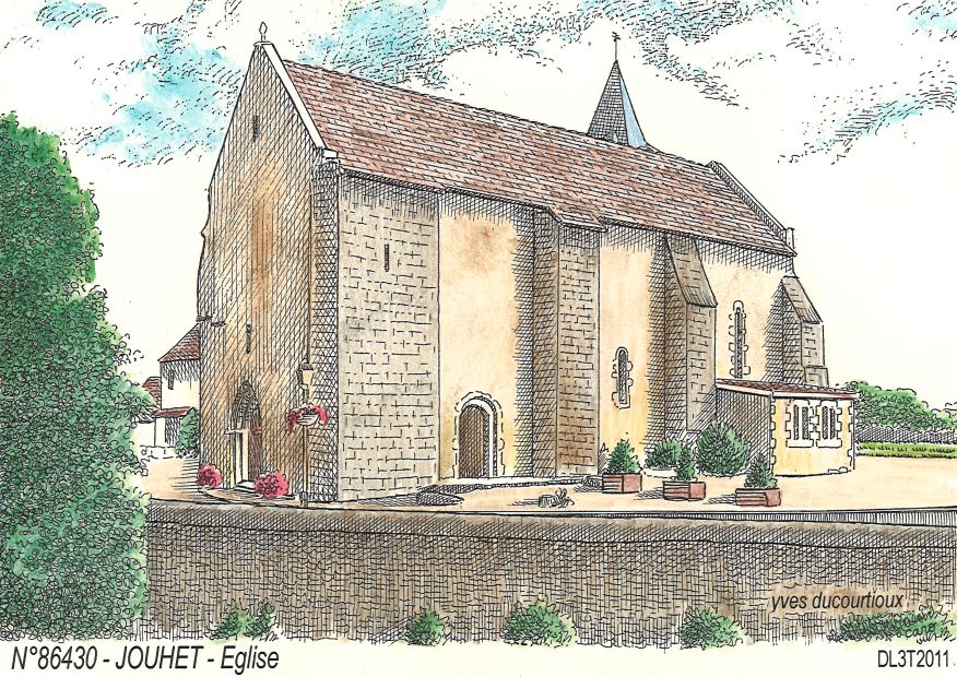 N 86430 - JOUHET - église