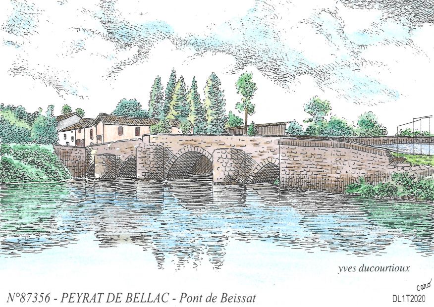 N 87356 - PEYRAT DE BELLAC - pont de bessiat