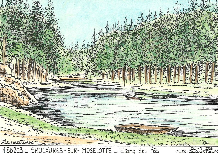 N 88203 - SAULXURES SUR MOSELOTTE - étang des fées