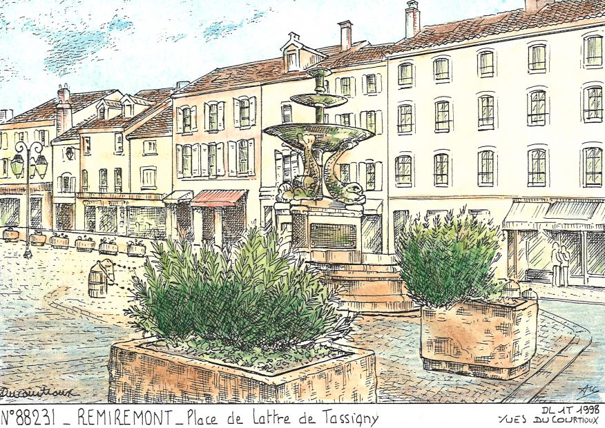 N 88231 - REMIREMONT - place de lattre de tassigny