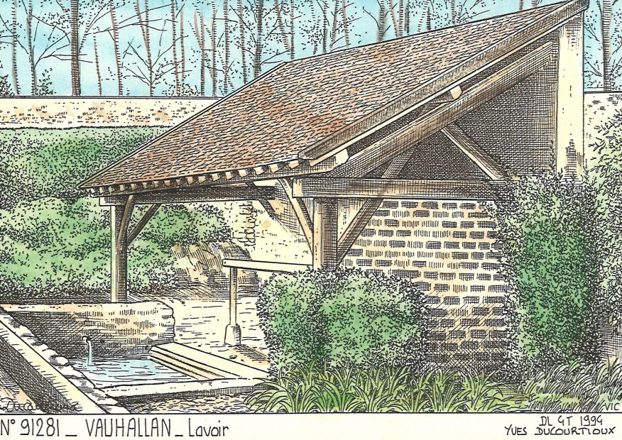 N 91281 - VAUHALLAN - lavoir