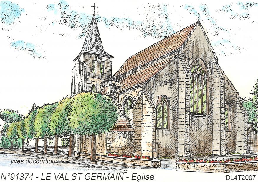 N 91374 - LE VAL ST GERMAIN - église