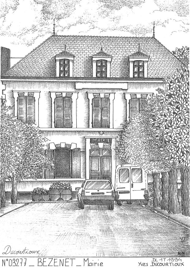 Cartes postales BEZENET - mairie