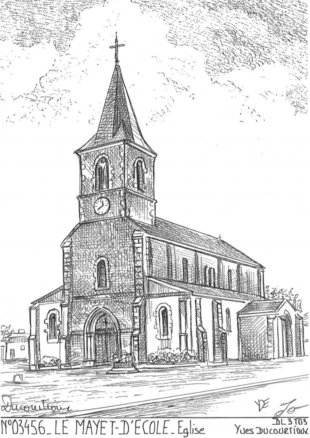 Cartes postales LE MAYET D ECOLE - glise