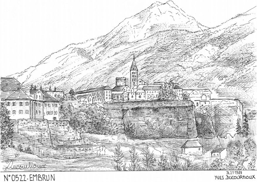 Souvenirs EMBRUN - vue