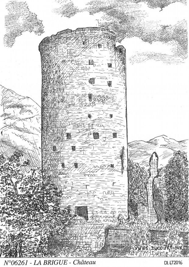 Cartes postales LA BRIGUE - ch�teau