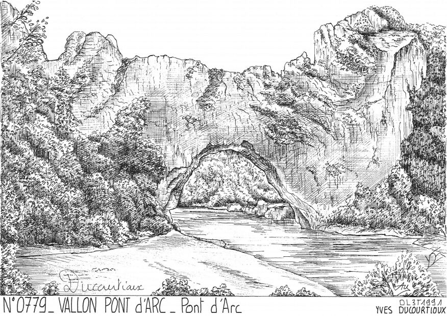 Cartes postales VALLON PONT D ARC - pont d arc