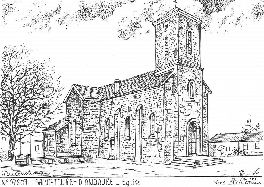 Cartes postales ST JEURE D ANDAURE - �glise