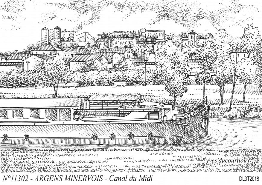 Cartes postales ARGENS MINERVOIS - canal du midi