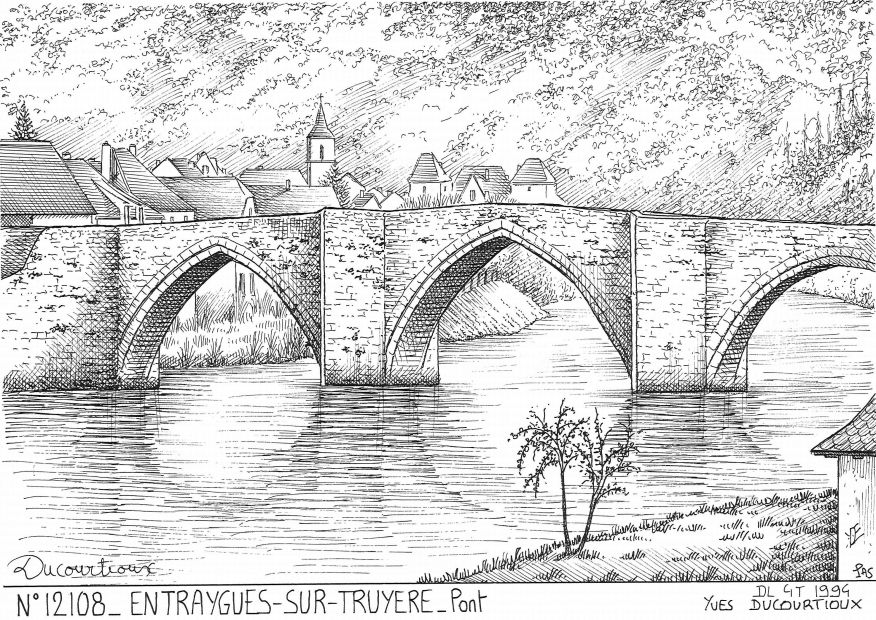 Cartes postales ENTRAYGUES SUR TRUYERE - pont