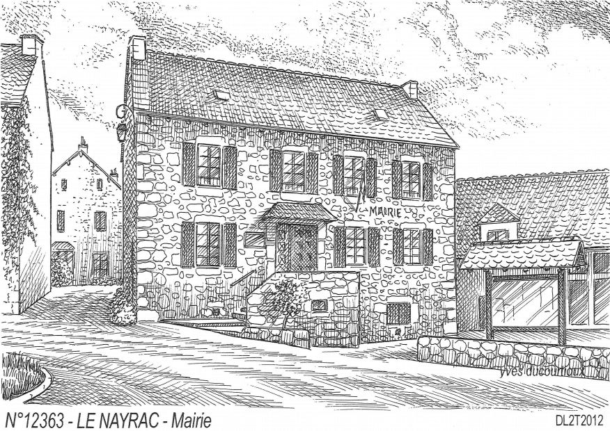 Cartes postales LE NAYRAC - mairie