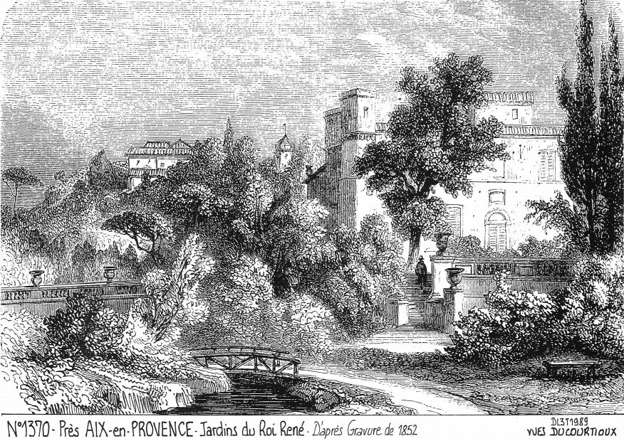 Cartes postales AIX EN PROVENCE - jardins du roi ren