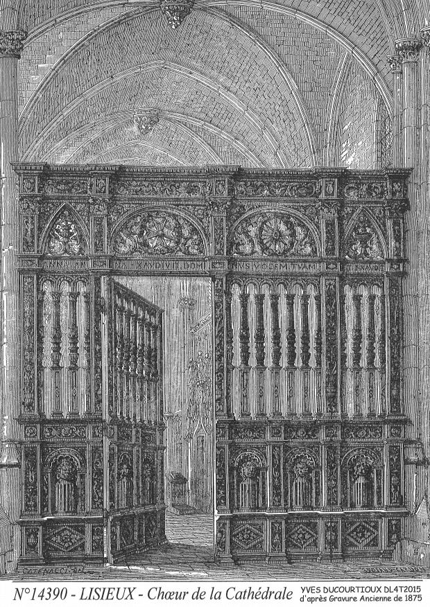Souvenirs LISIEUX - choeur de la cath�drale�