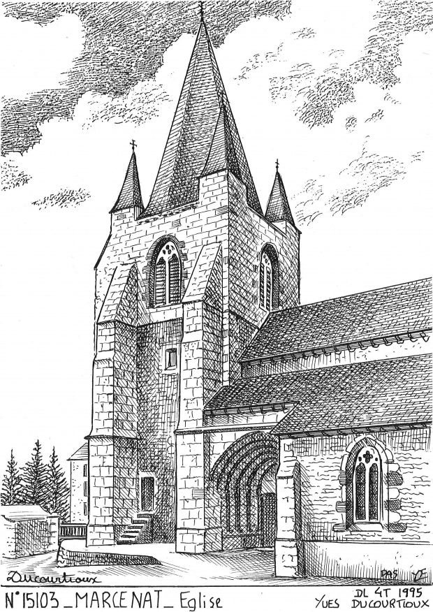 Cartes postales MARCENAT - �glise