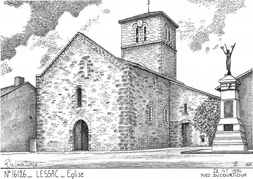 Cartes postales LESSAC - glise