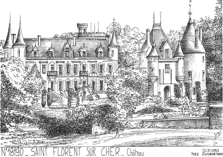 Cartes postales ST FLORENT SUR CHER - chteau