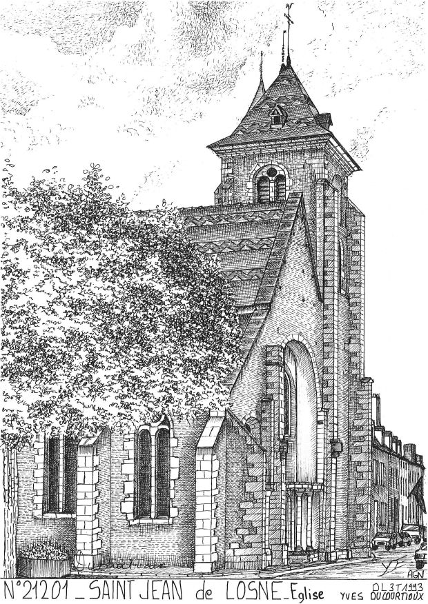Cartes postales ST JEAN DE LOSNE - �glise