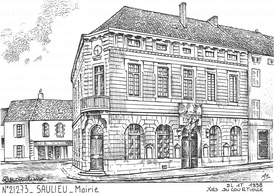 Souvenirs SAULIEU - mairie