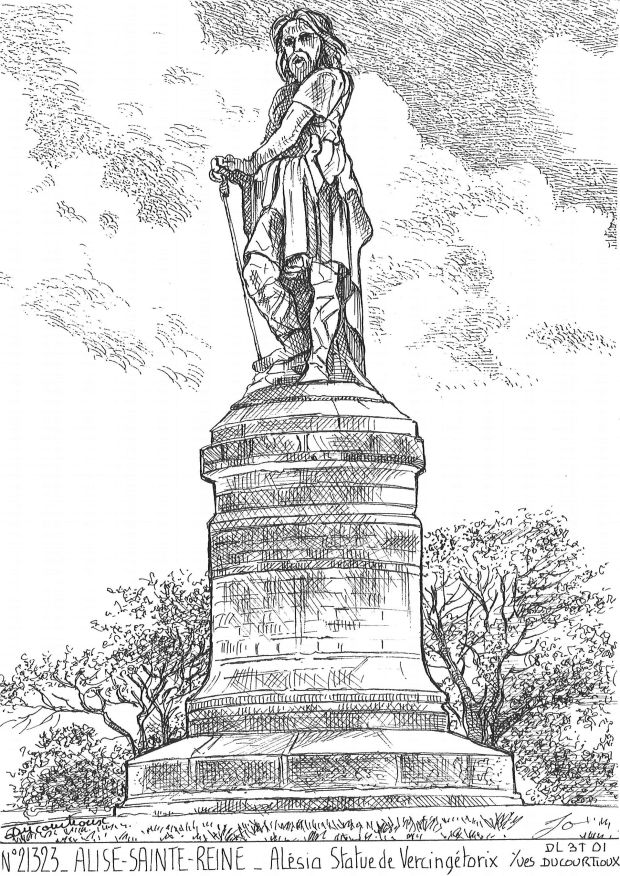 Cartes postales ALISE STE REINE - al�sia statue de vercing�torix