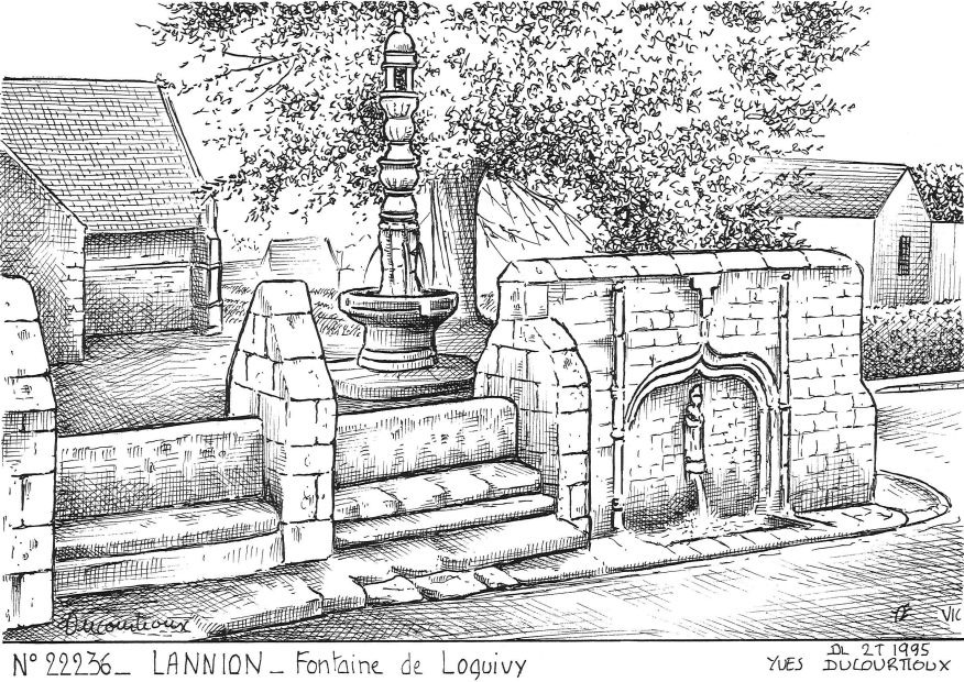 Souvenirs LANNION - fontaine de loguivy