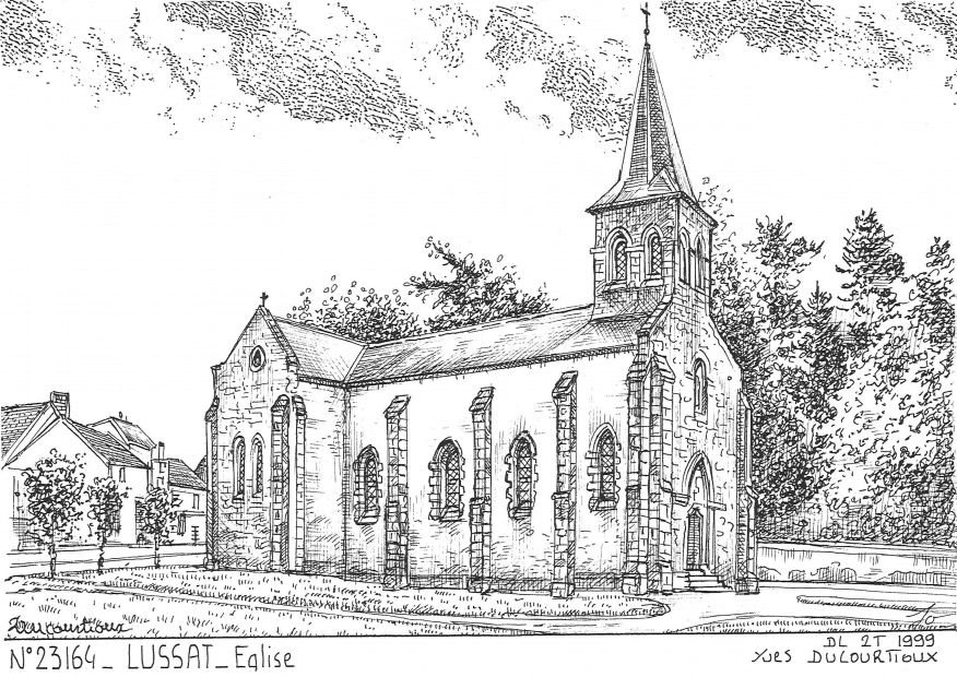Cartes postales LUSSAT - �glise