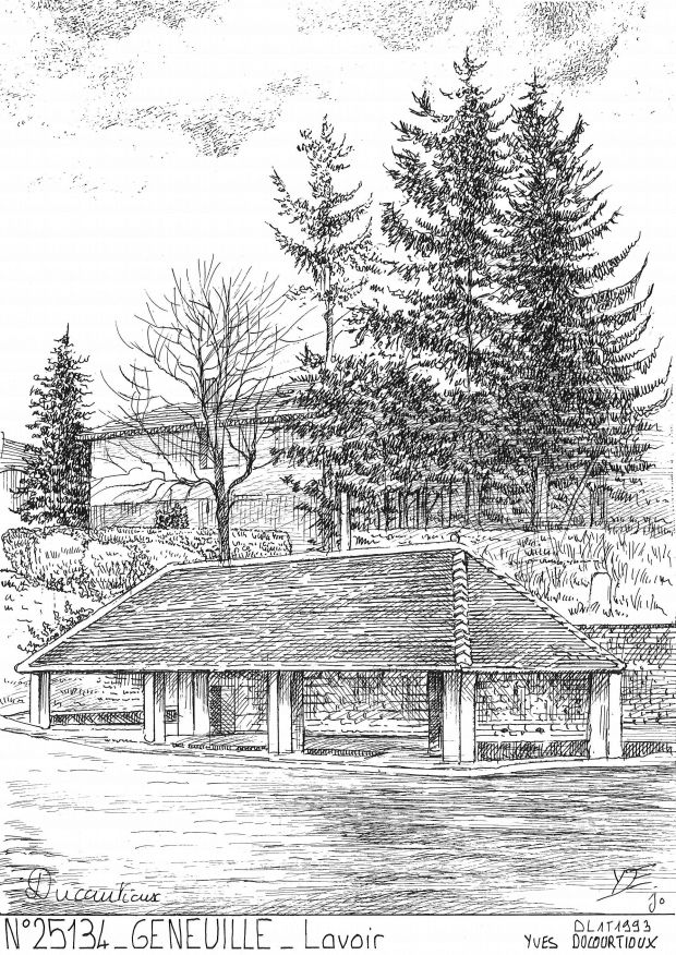 Cartes postales GENEUILLE - lavoir