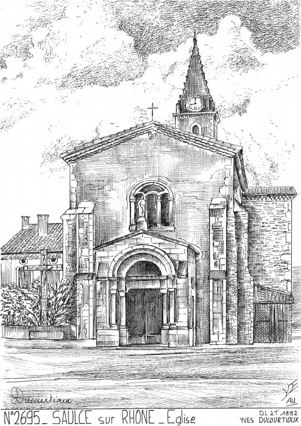 Souvenirs SAULCE SUR RHONE - �glise