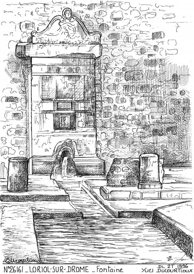 Cartes postales LORIOL SUR DROME - fontaine
