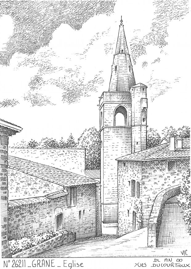 Cartes postales GRANE - �glise
