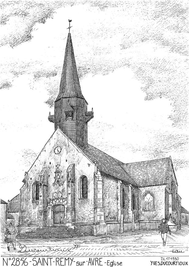 Cartes postales ST REMY SUR AVRE - �glise