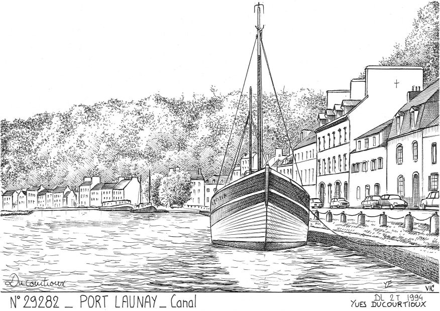 Cartes postales PORT LAUNAY - canal