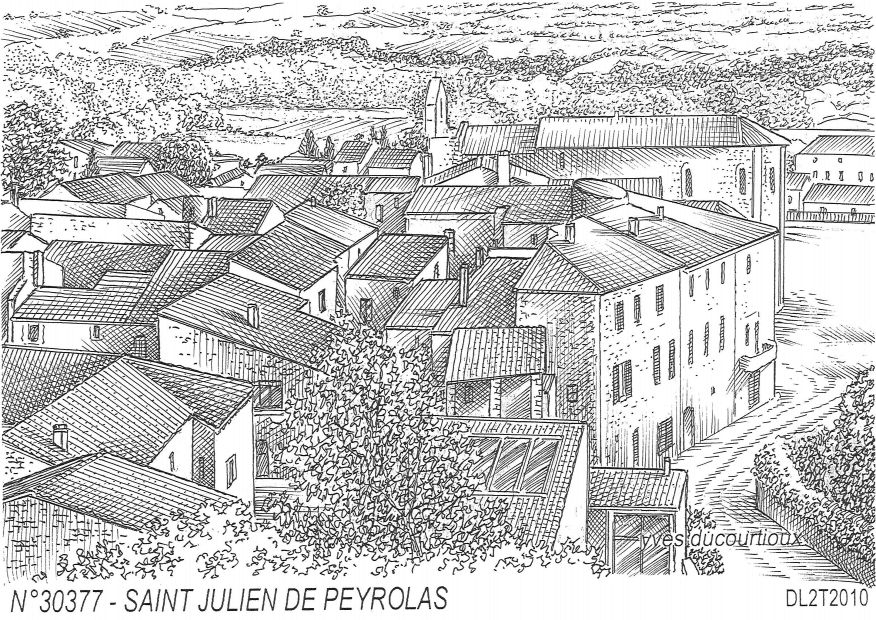 Souvenirs ST JULIEN DE PEYROLAS - vue
