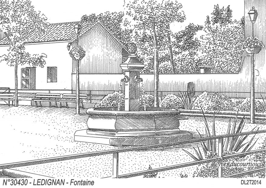 Souvenirs LEDIGNAN - fontaine