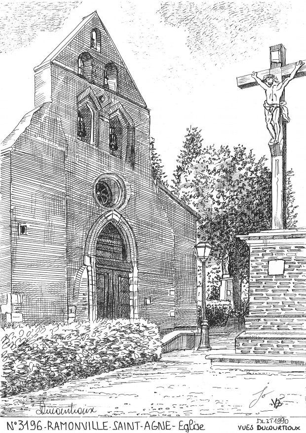 Cartes postales RAMONVILLE ST AGNE - �glise