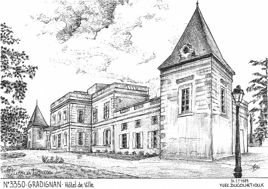 Cartes postales GRADIGNAN - htel de ville