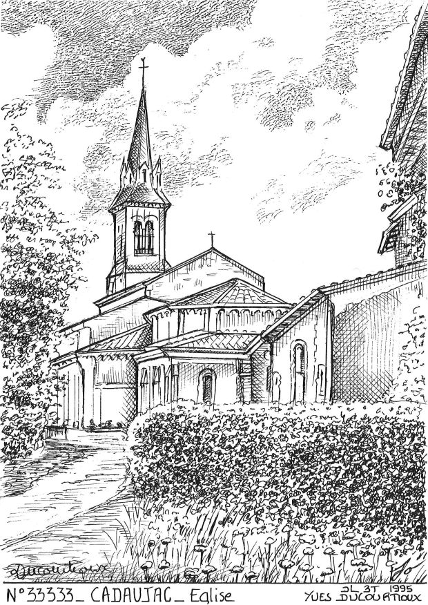 Cartes postales CADAUJAC - glise